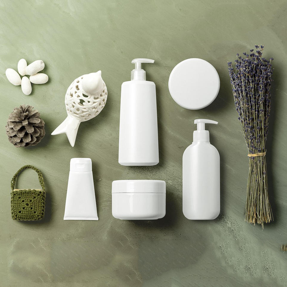 高端化妆品泵头瓶膏霜瓶软管装饰品包装VI样机