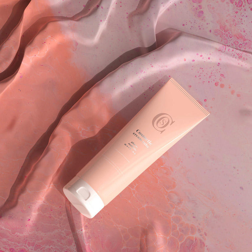 护肤品洗面奶场景样机