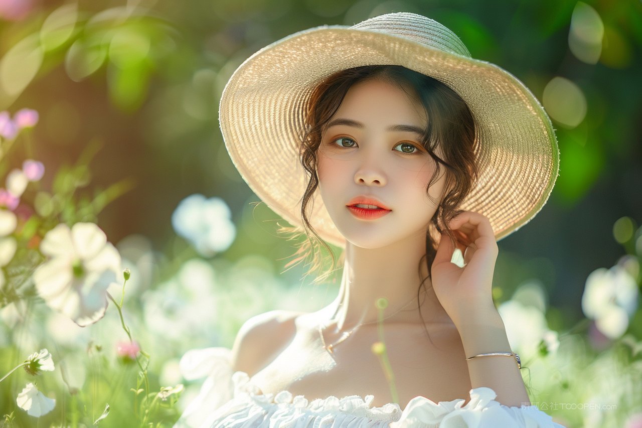 夏日旅行连衣裙女孩