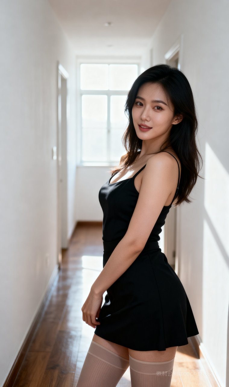 美女女性性感长腿高雅丝袜短裙气质