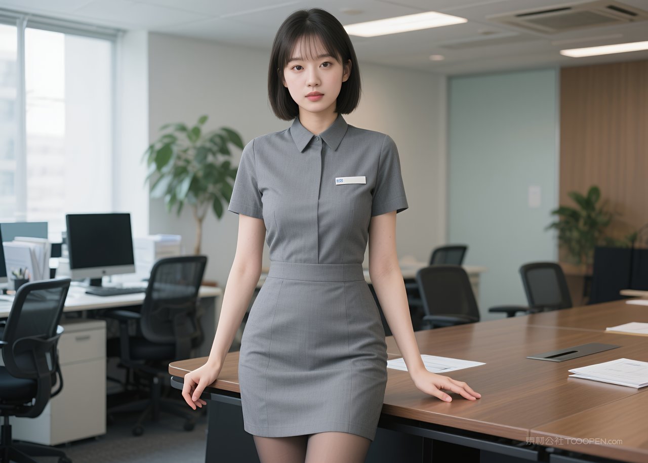 写真丝袜短裙职业女性美腿模特性感美女