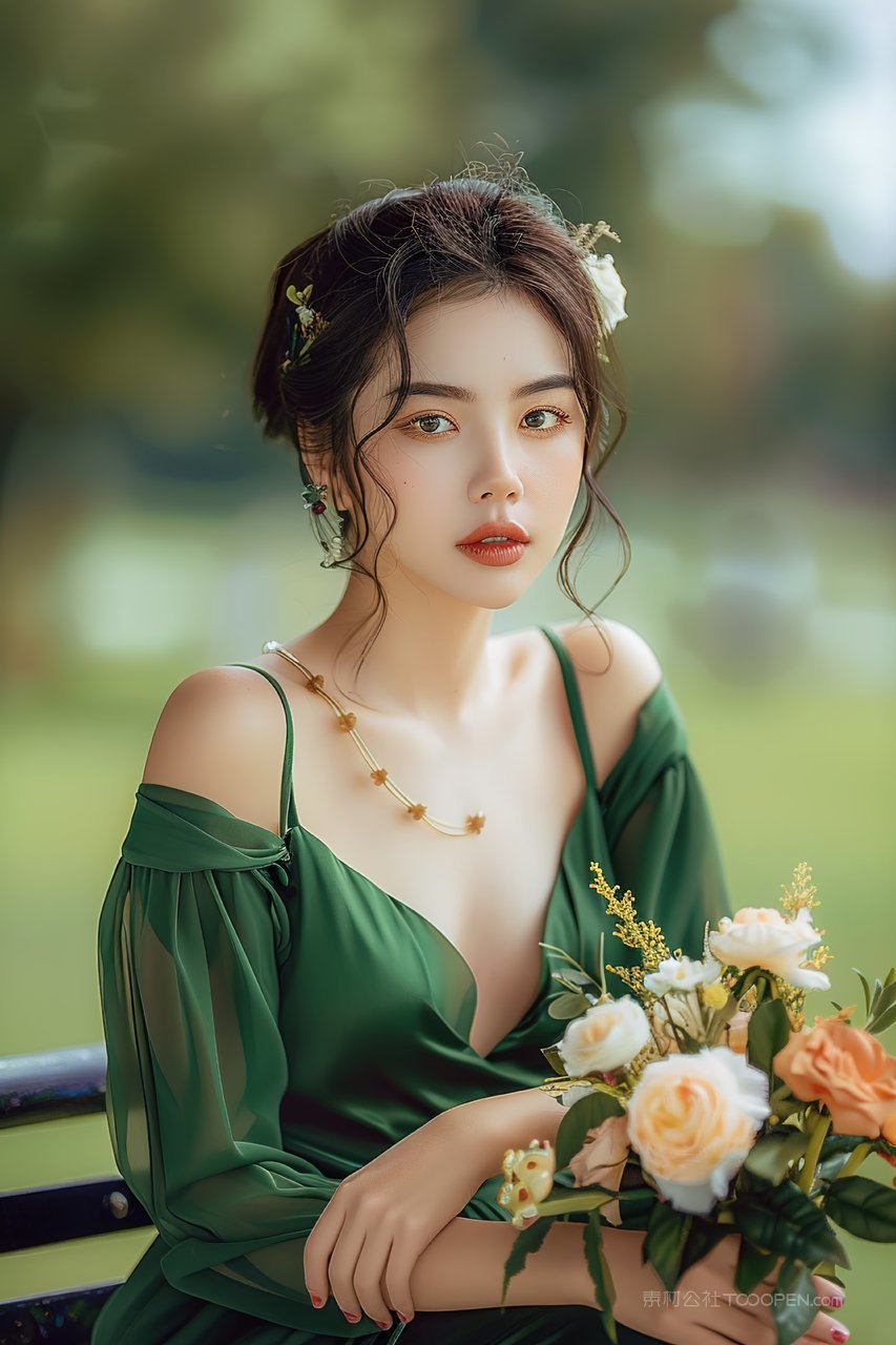 彩妆时尚美女年轻魅力优美美容女性清纯青春