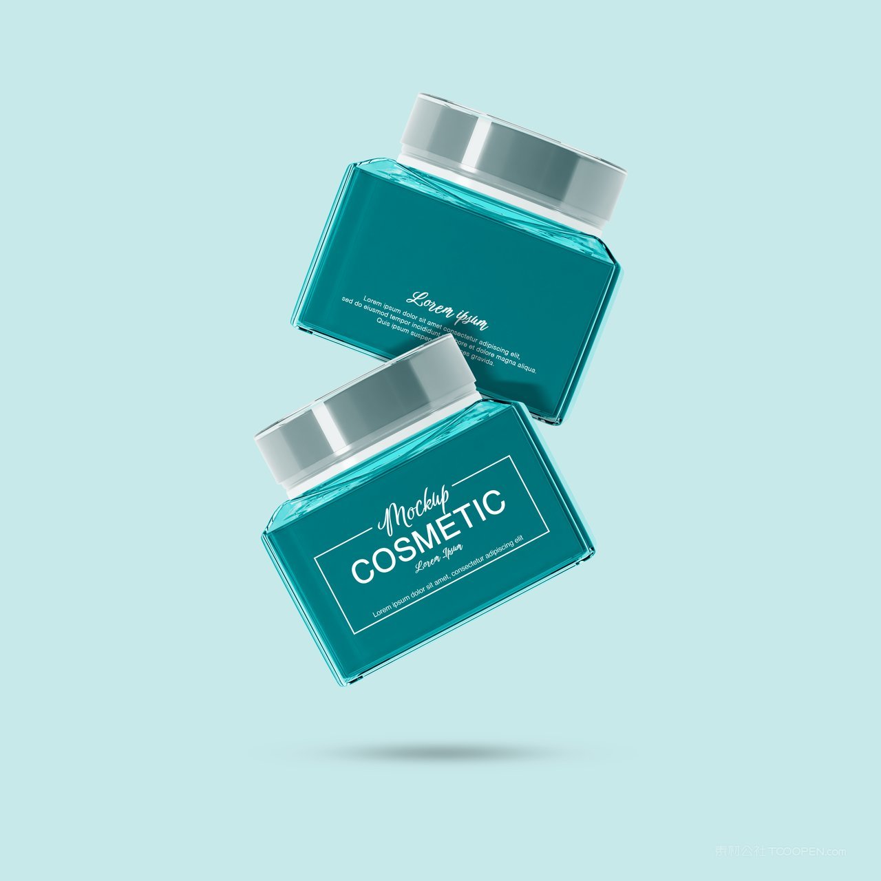 化妆品玻璃罐样机