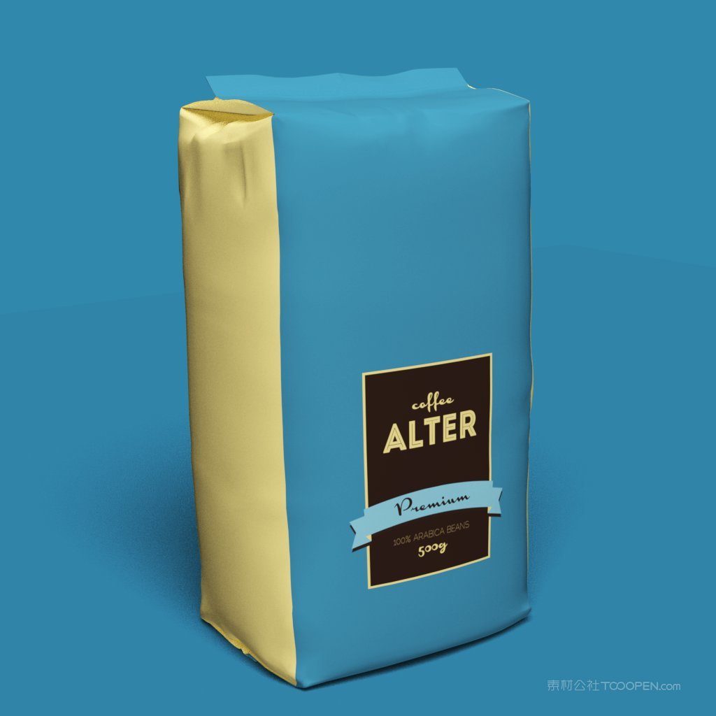 食品塑料包装样机psd