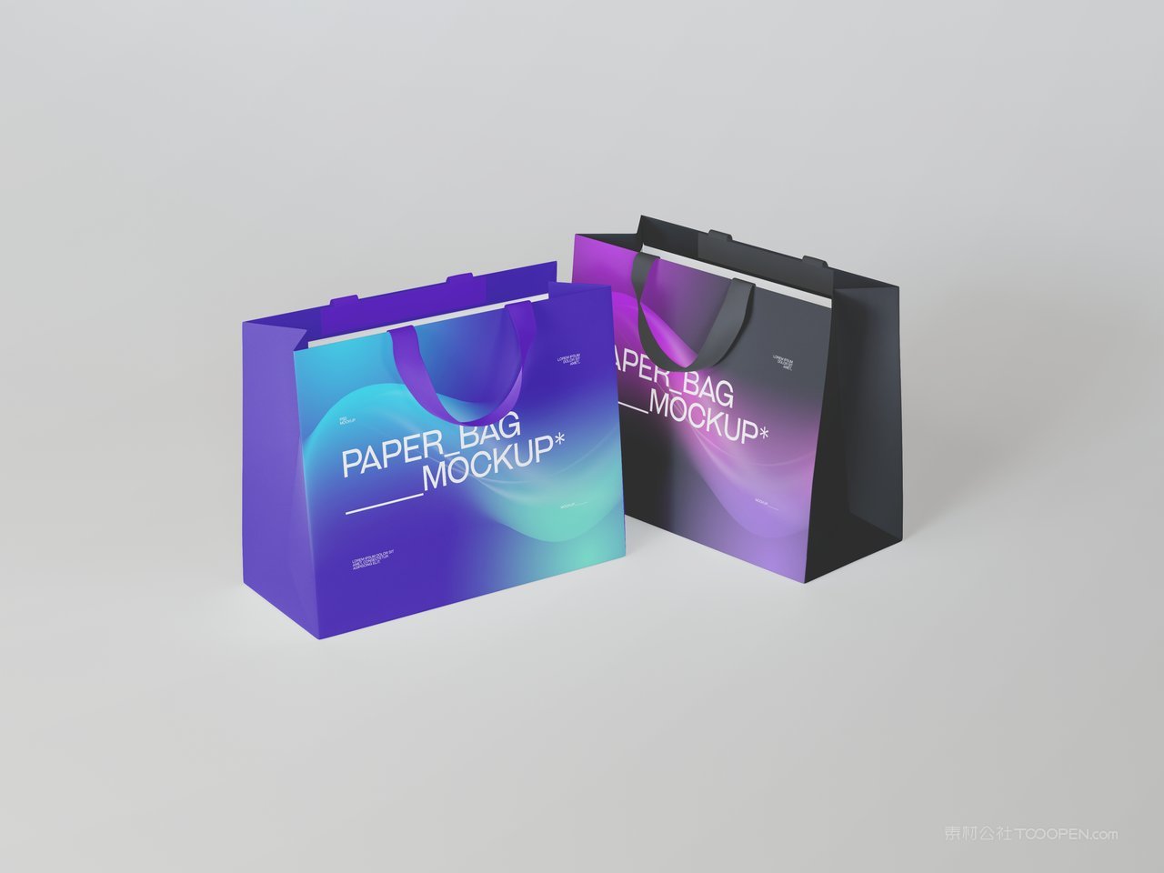 高档纸质购物袋样机