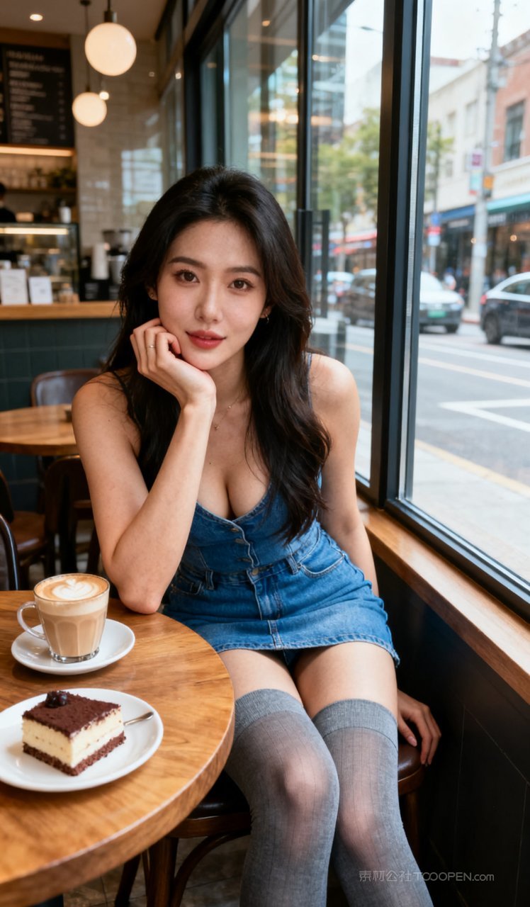 气质美女丝袜短裙时尚长腿性感