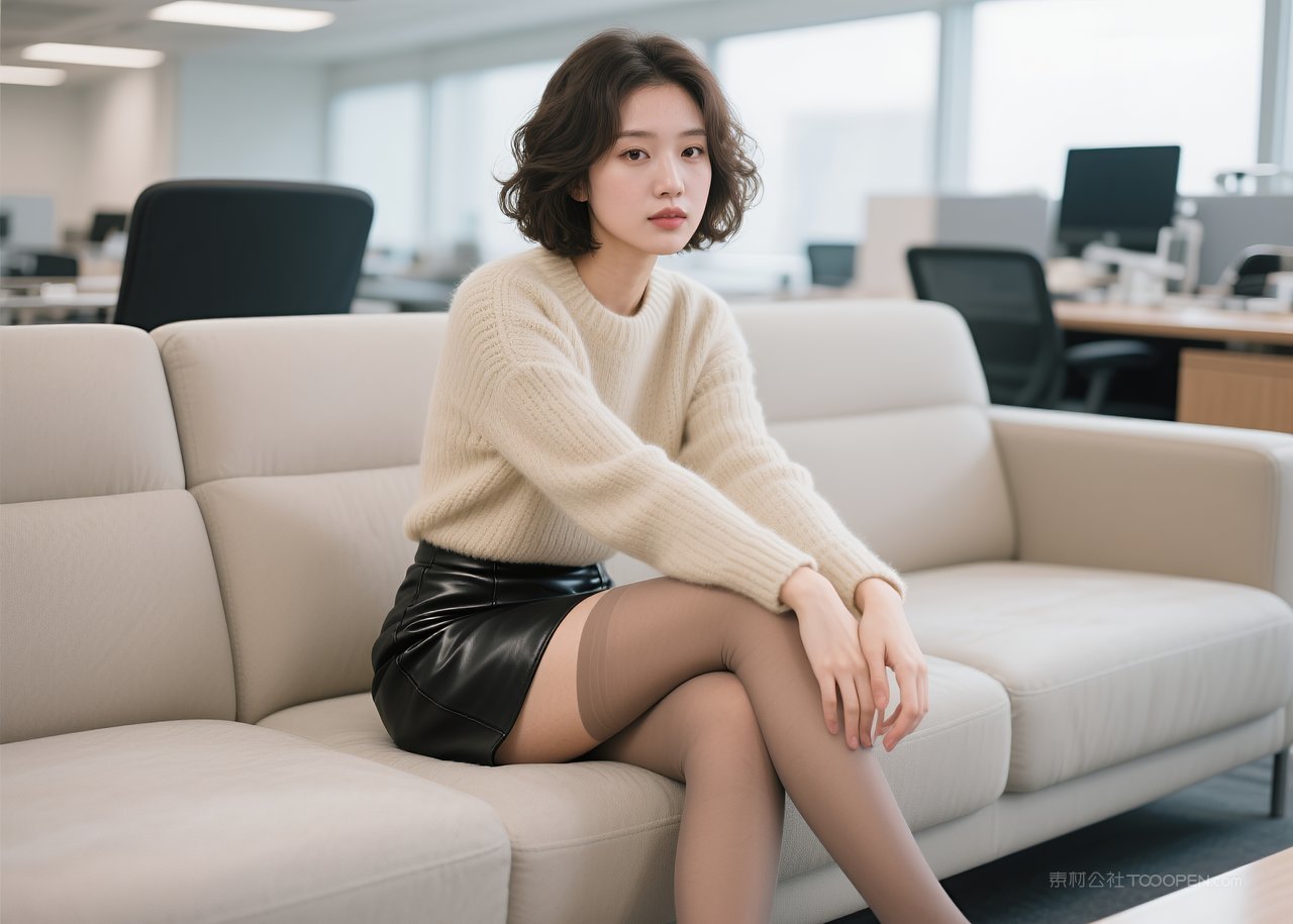 美腿美女模特性感职业丝袜短裙