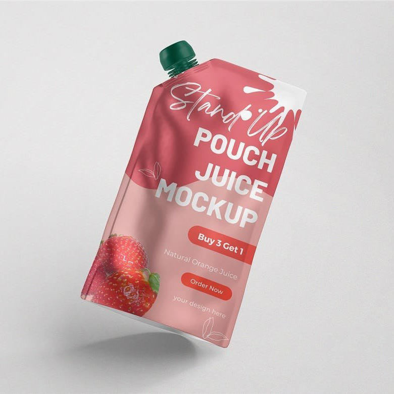 果汁站立袋包装设计样机