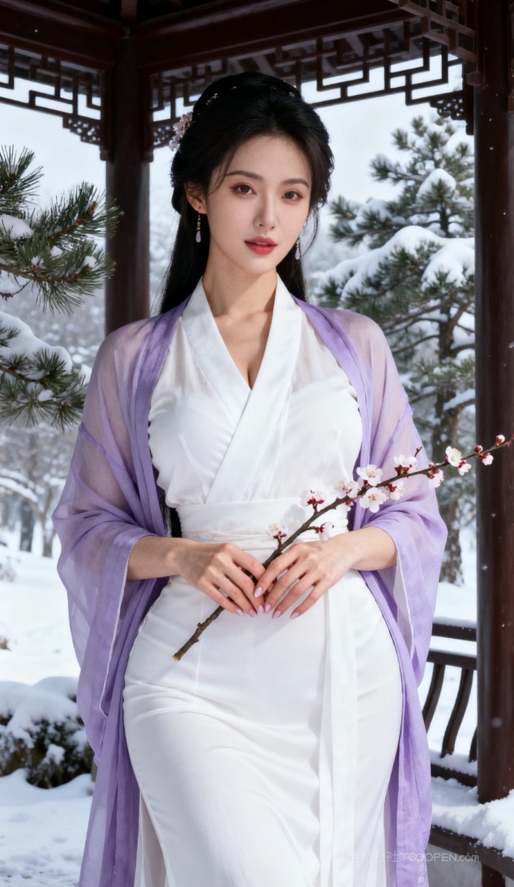 美女妩媚大胸古风汉服美艳性感