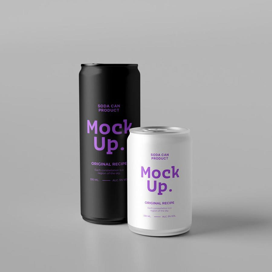 汽水罐易拉罐样机