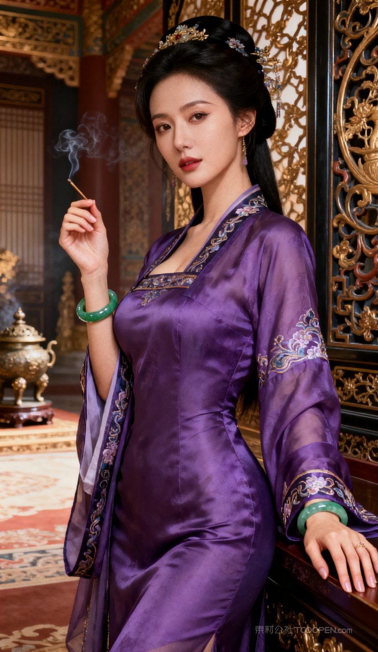 性感古风妩媚少女汉服大胸美女美艳