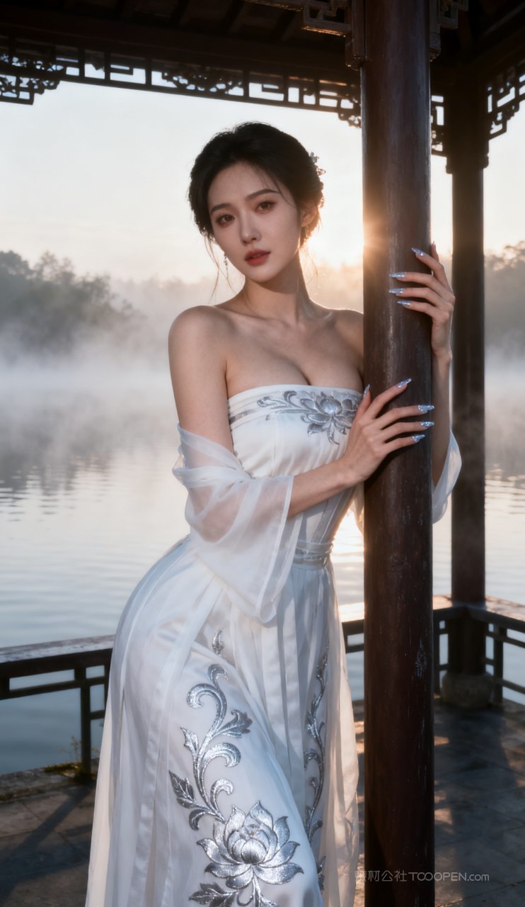 大胸少女古风美艳妩媚性感美女汉服