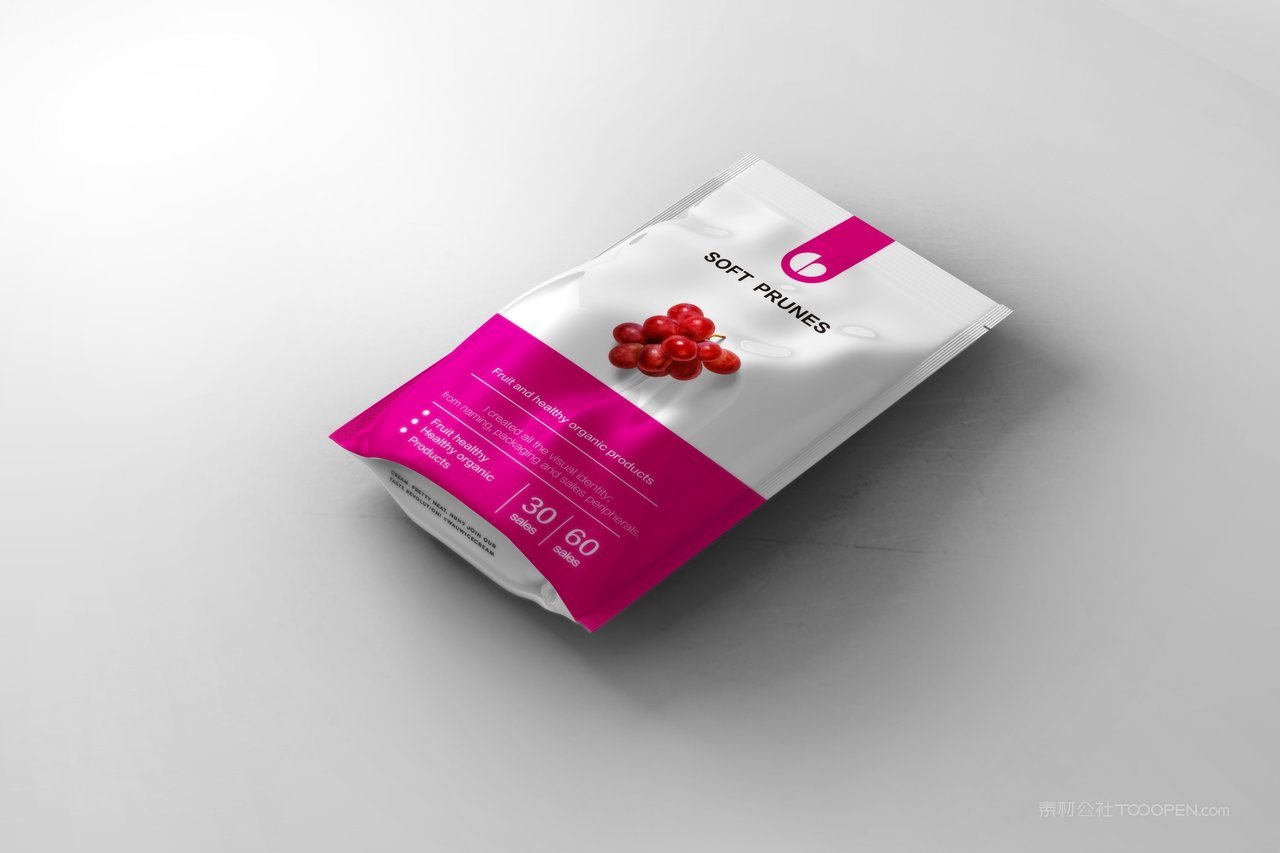 食品塑料包装样机psd模板