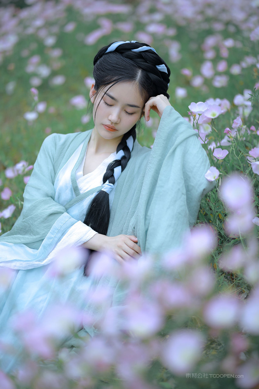 淡雅古装美女图片