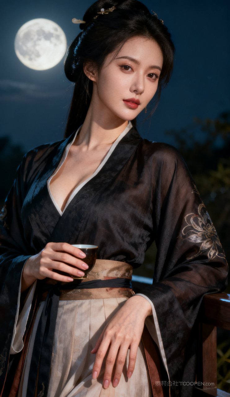 性感少女美女古风汉服大胸美艳妩媚