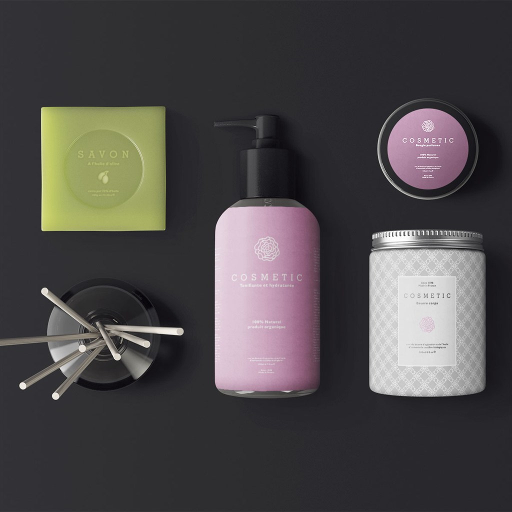 护肤品乳液香皂样机模板