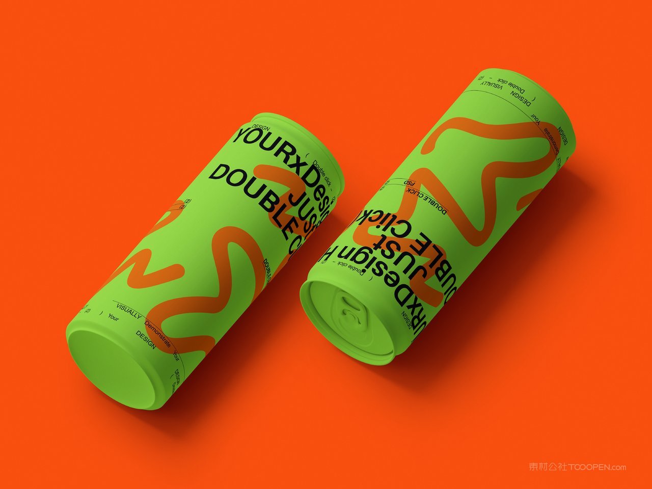 哑光汽水罐样机