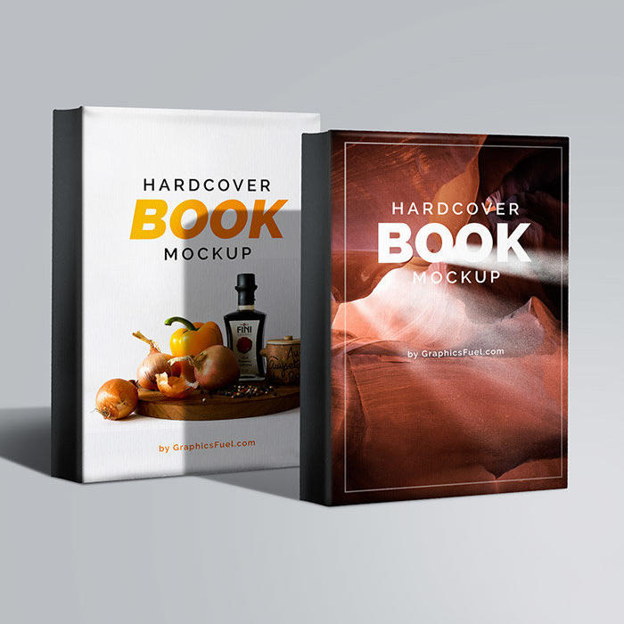 书籍封面设计效果展示样机模型