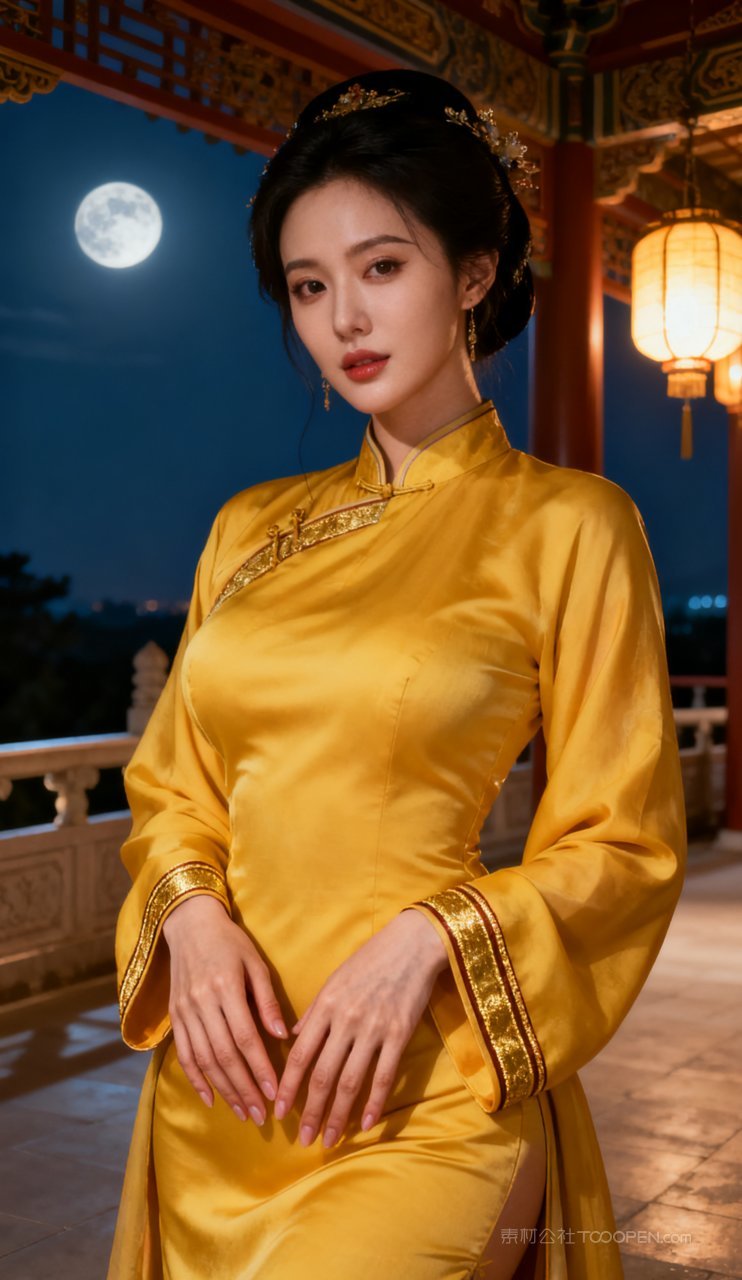 丰腴汉服美艳女性美女性感古风