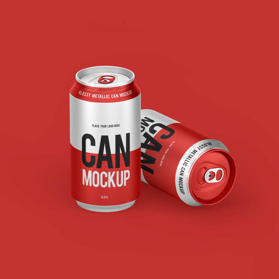 金属易拉罐样机