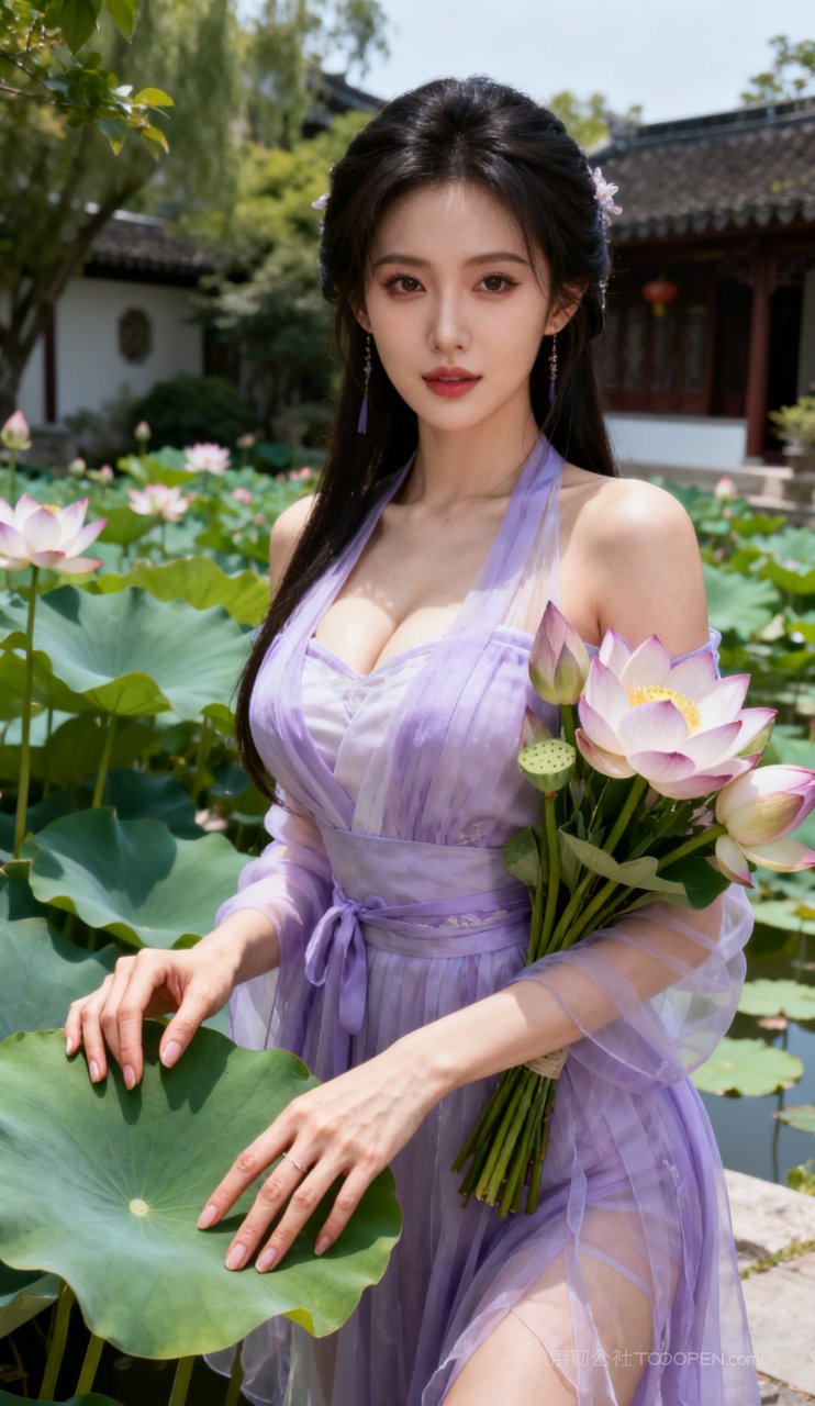 大胸性感少女汉服美艳古风妩媚美女