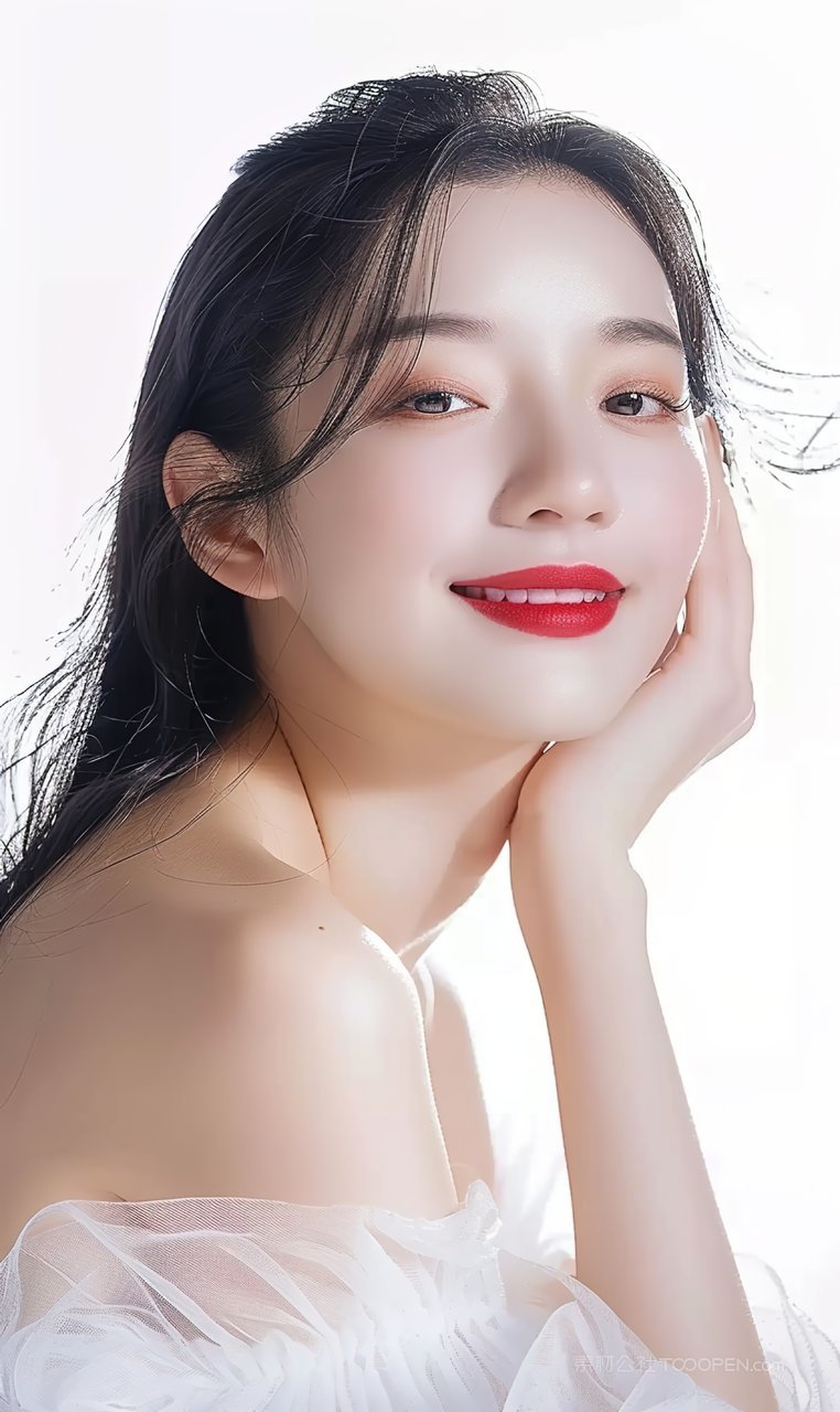 端庄时尚魅力美容女性美白美女高雅彩妆青春