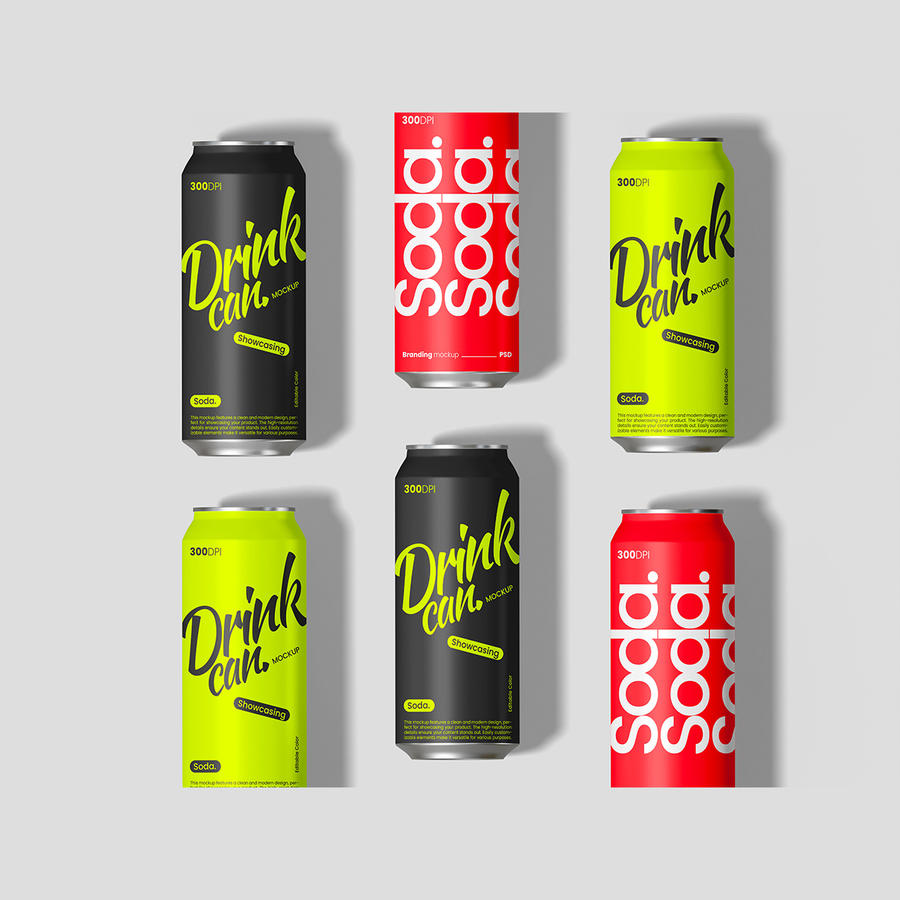 苏打易拉罐样机