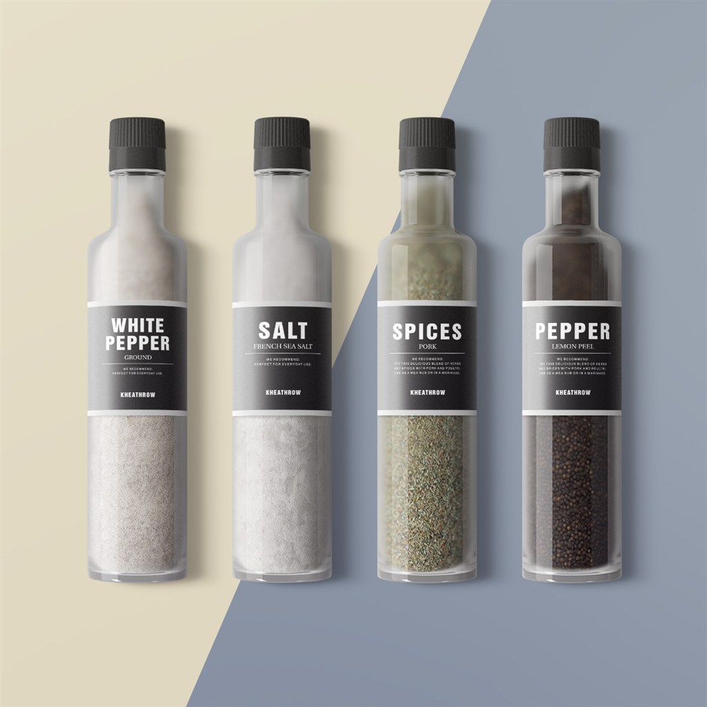 有机食品之五谷玻璃包装瓶样机模板