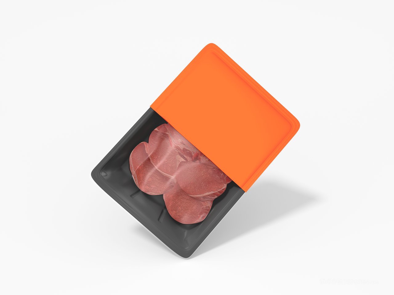 塑料肉托盘包装样机