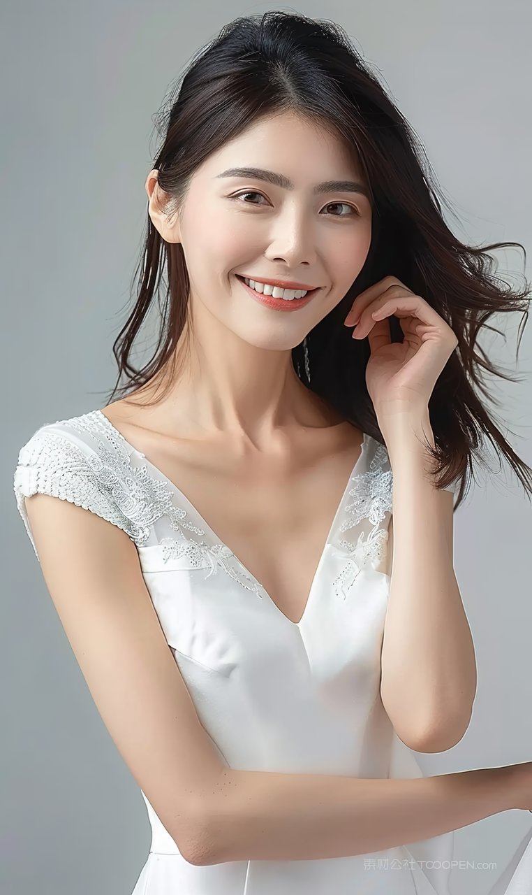 时尚彩妆美女美容清纯魅力优美