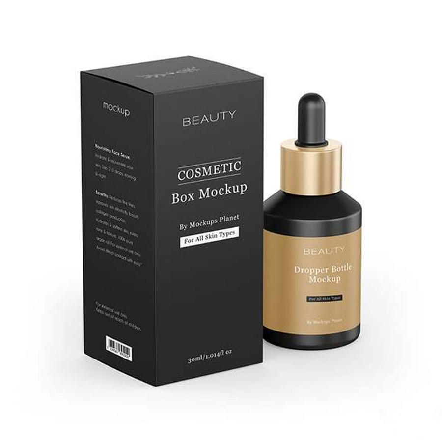 带盒子的滴管瓶样机