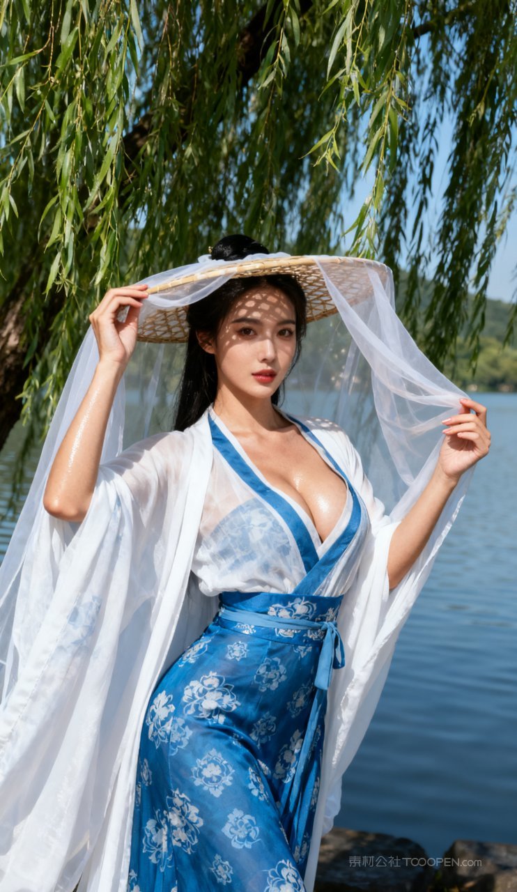 古风少女大胸汉服美女妩媚美艳性感