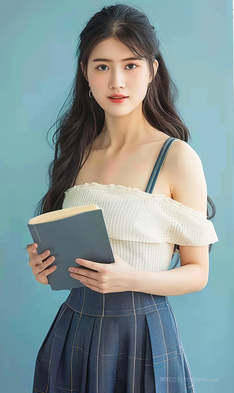 彩妆美发气质青春美女美容女性盛装魅力活力