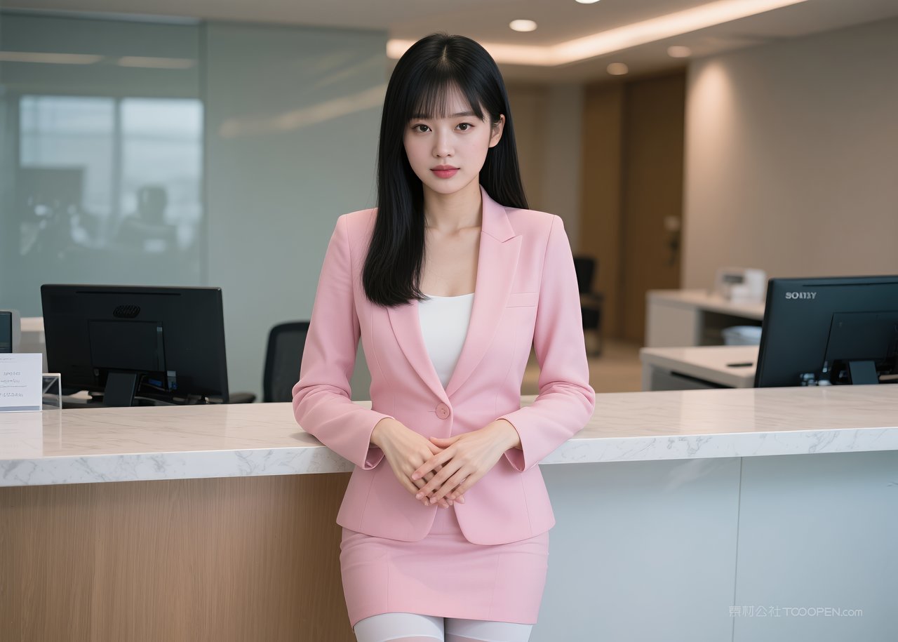 职业美女女性模特丝袜性感美腿写真短裙