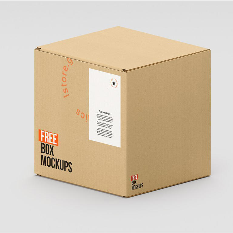 瓦楞纸箱运输箱外包装箱快递箱样机