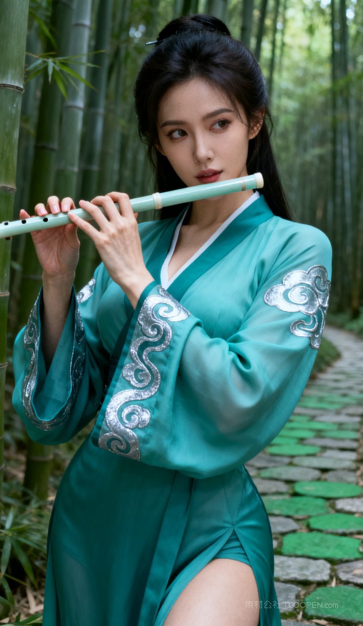 写真女性丰腴汉服美女性感美艳古风