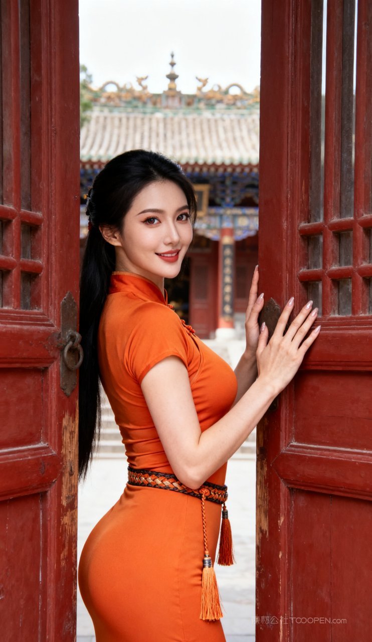 美艳性感大胸妩媚古风汉服美女