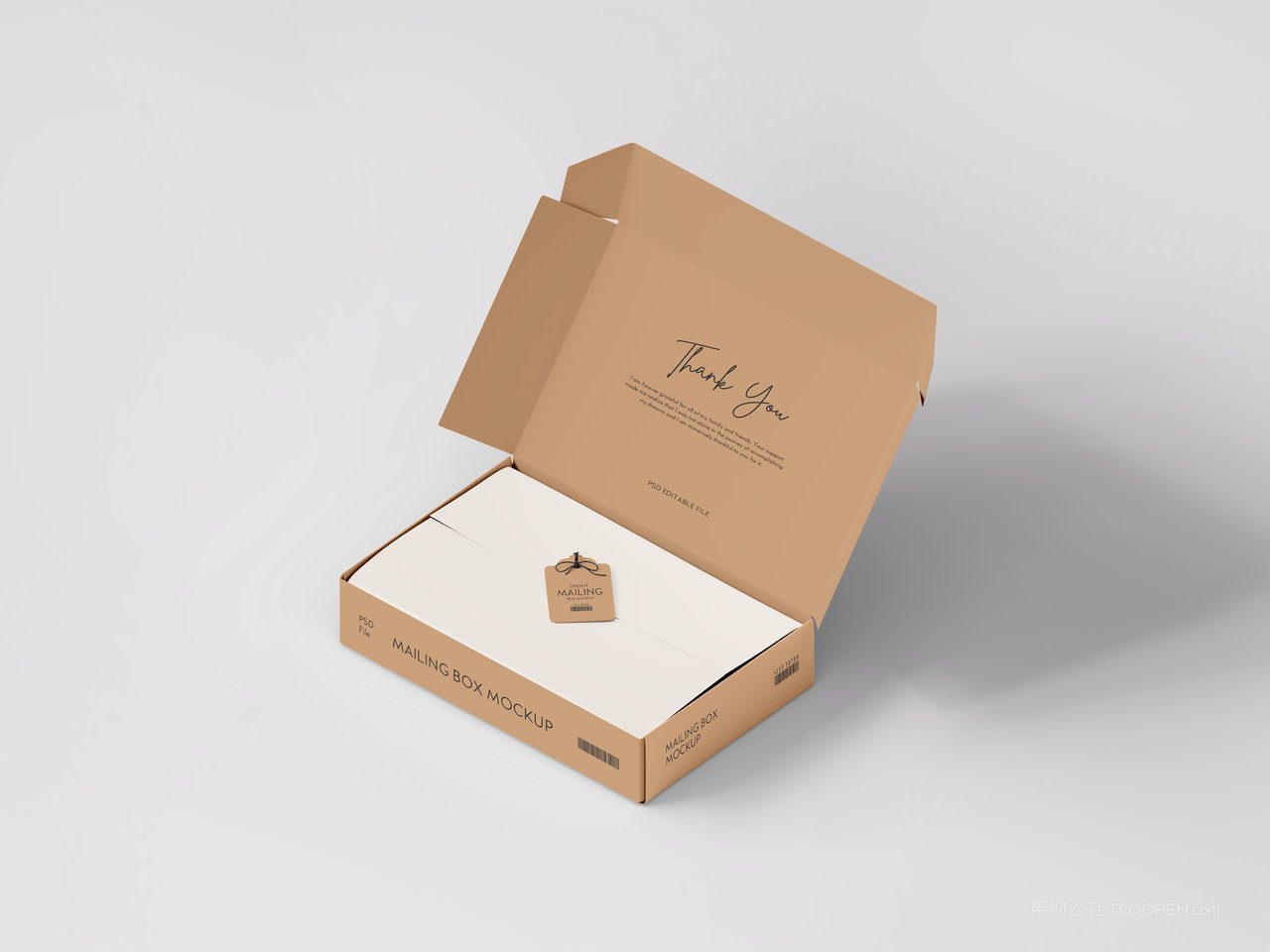 纸质快递包裹盒样机