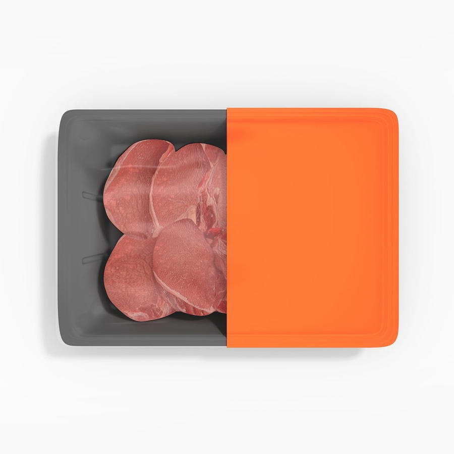 塑料肉托盘包装样机