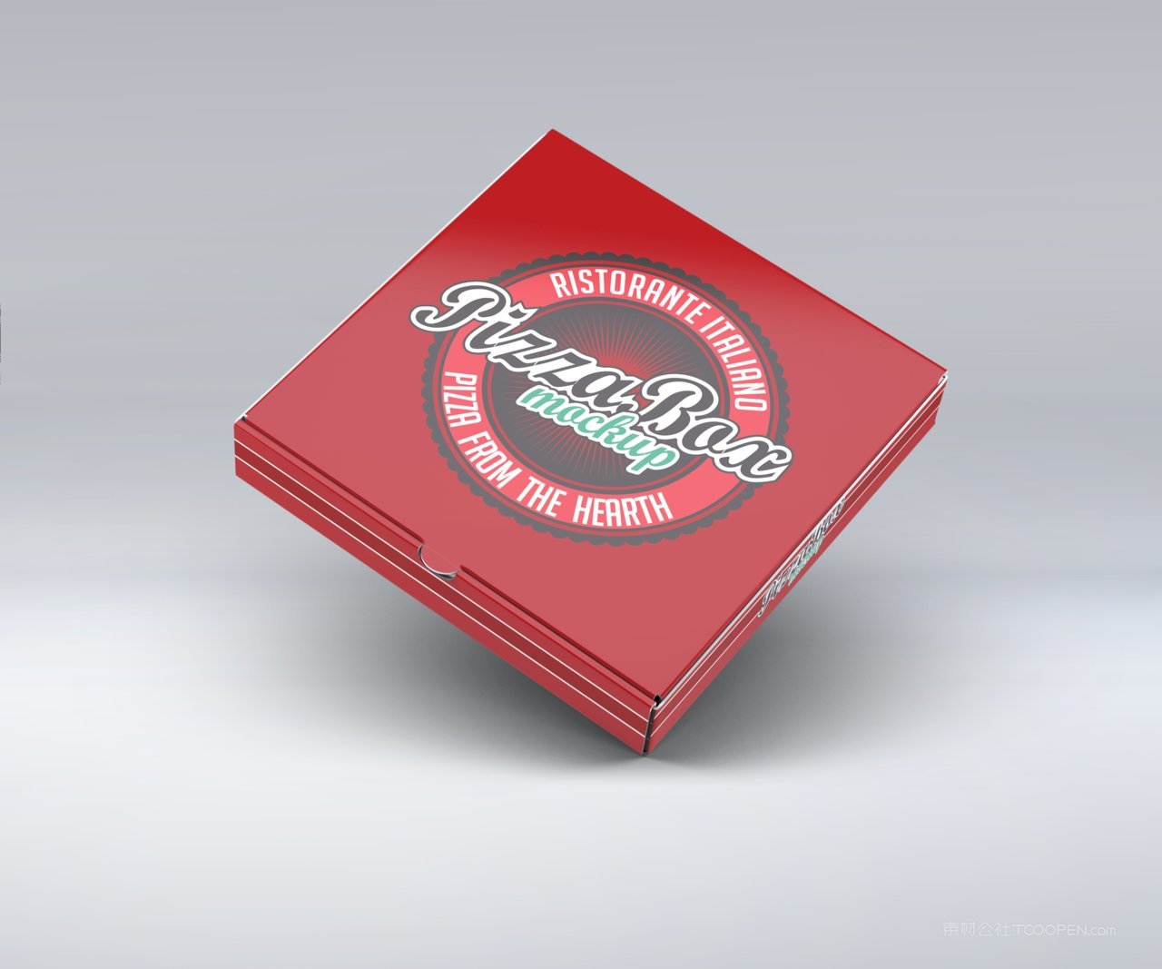 披萨盒包装样机