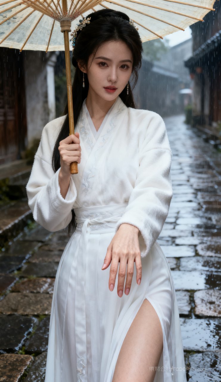 美艳写真女性丰腴古风美女性感汉服