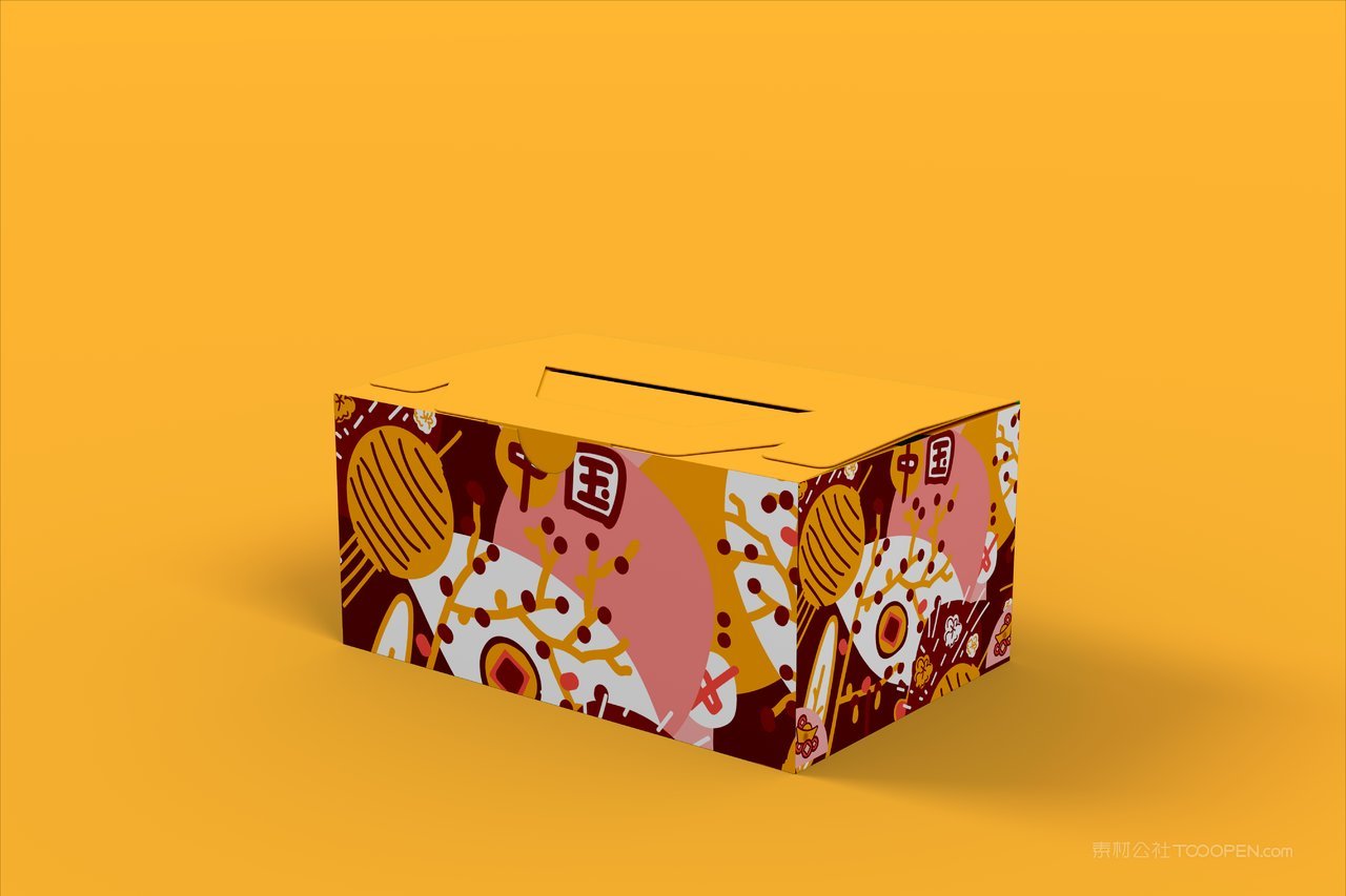 手提礼盒包装样机模板