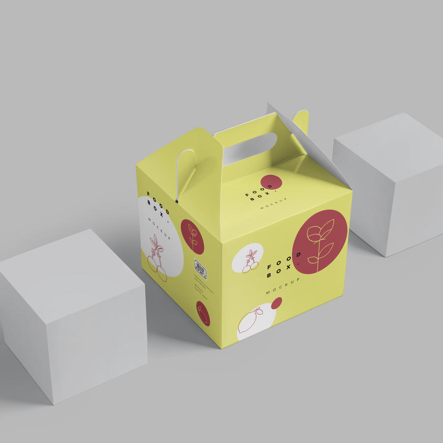 纸盒包装特产食品零食水果纸盒包装样机产品包装设计