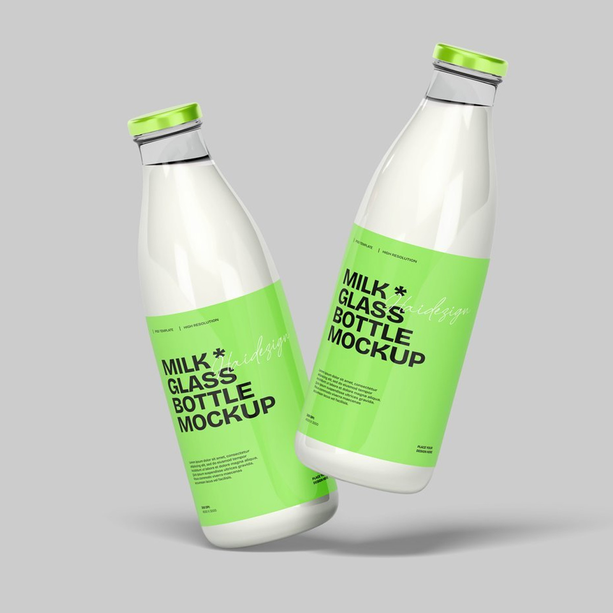 牛奶瓶包装样机