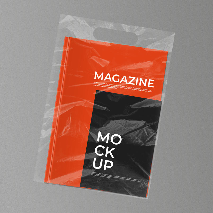 杂志塑料袋样机