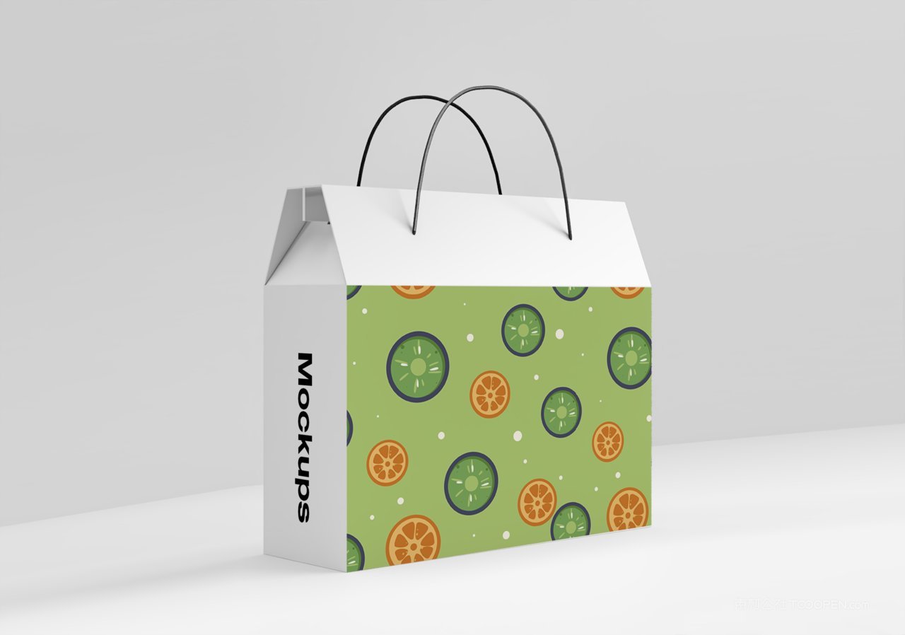 手提礼盒包装样机素材