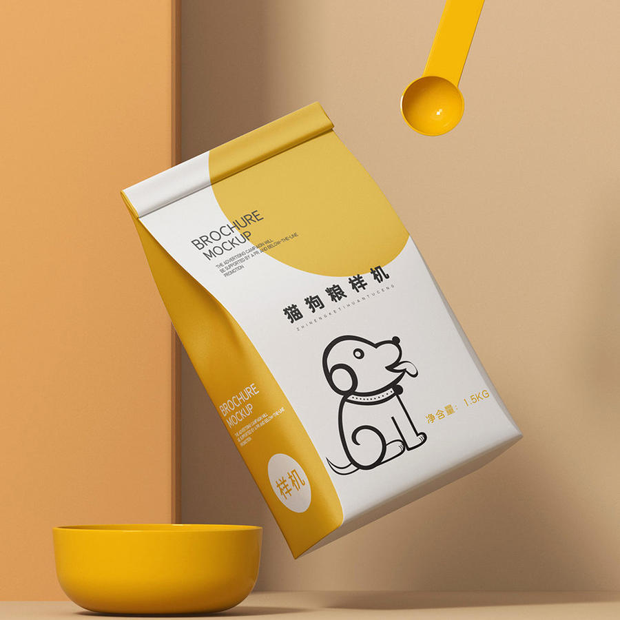 猫粮狗粮包装袋样机