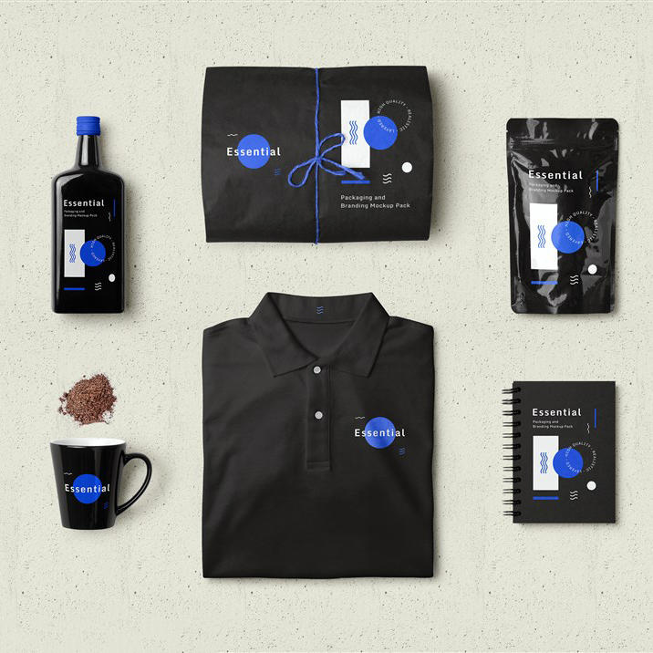 衣服杯子包装样机模板