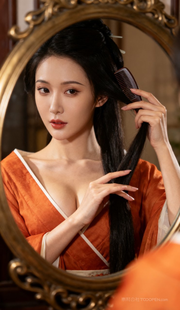 美艳古风妩媚性感少女美女汉服大胸