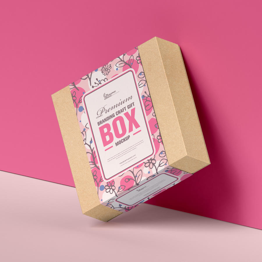 礼品盒样机模型